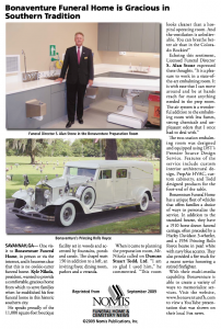 BONAVENTURE FUNERAL HOME IS GRACIOUS IN SOUTHERN TRADITION