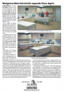 MUSGROVE-MERRIOTT-SMITH EXPANDS ONCE AGAIN