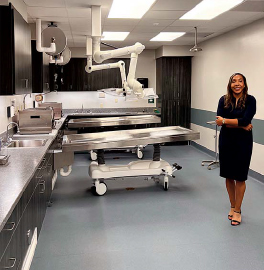 The new state of the art prep or embalming room at B.E. Brown & Company Mortuary